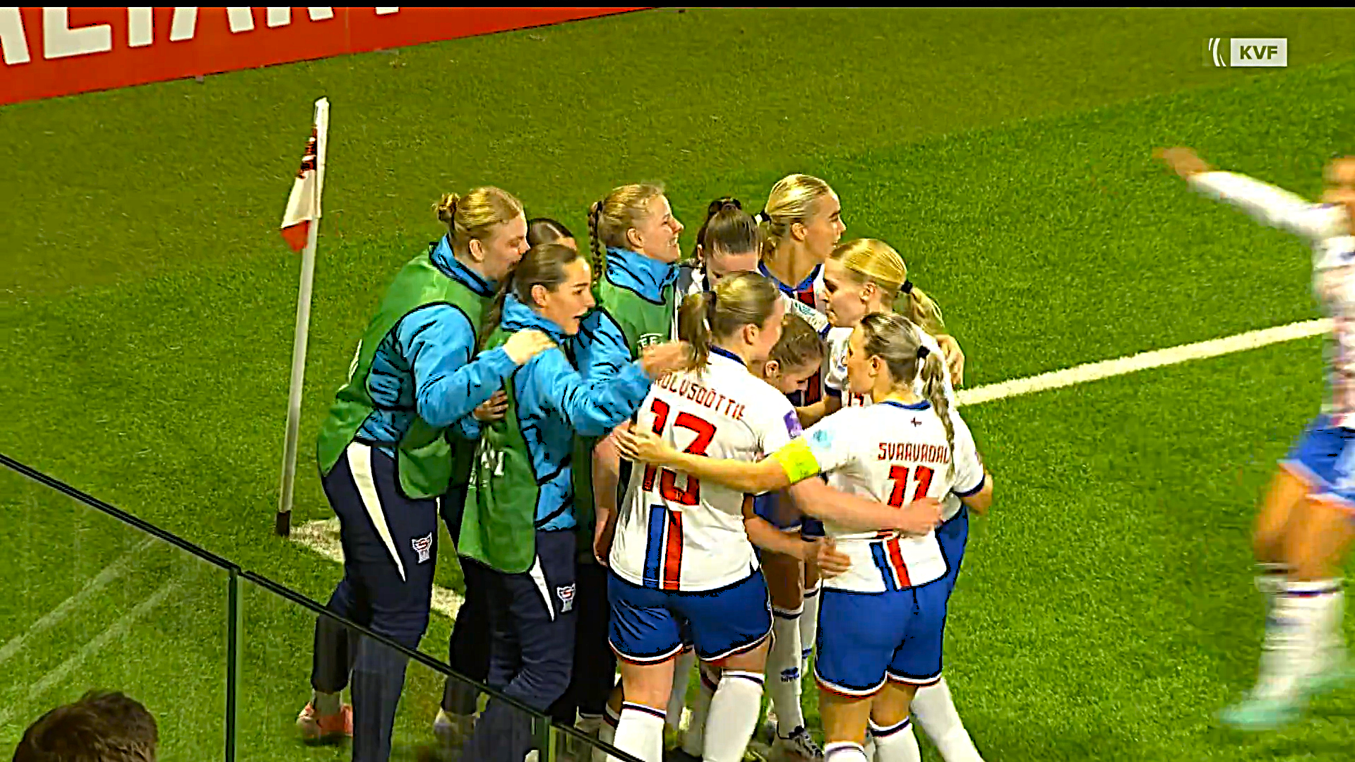 Kvinnurnar vunnu fyrstu stigini í UEFA Nations League