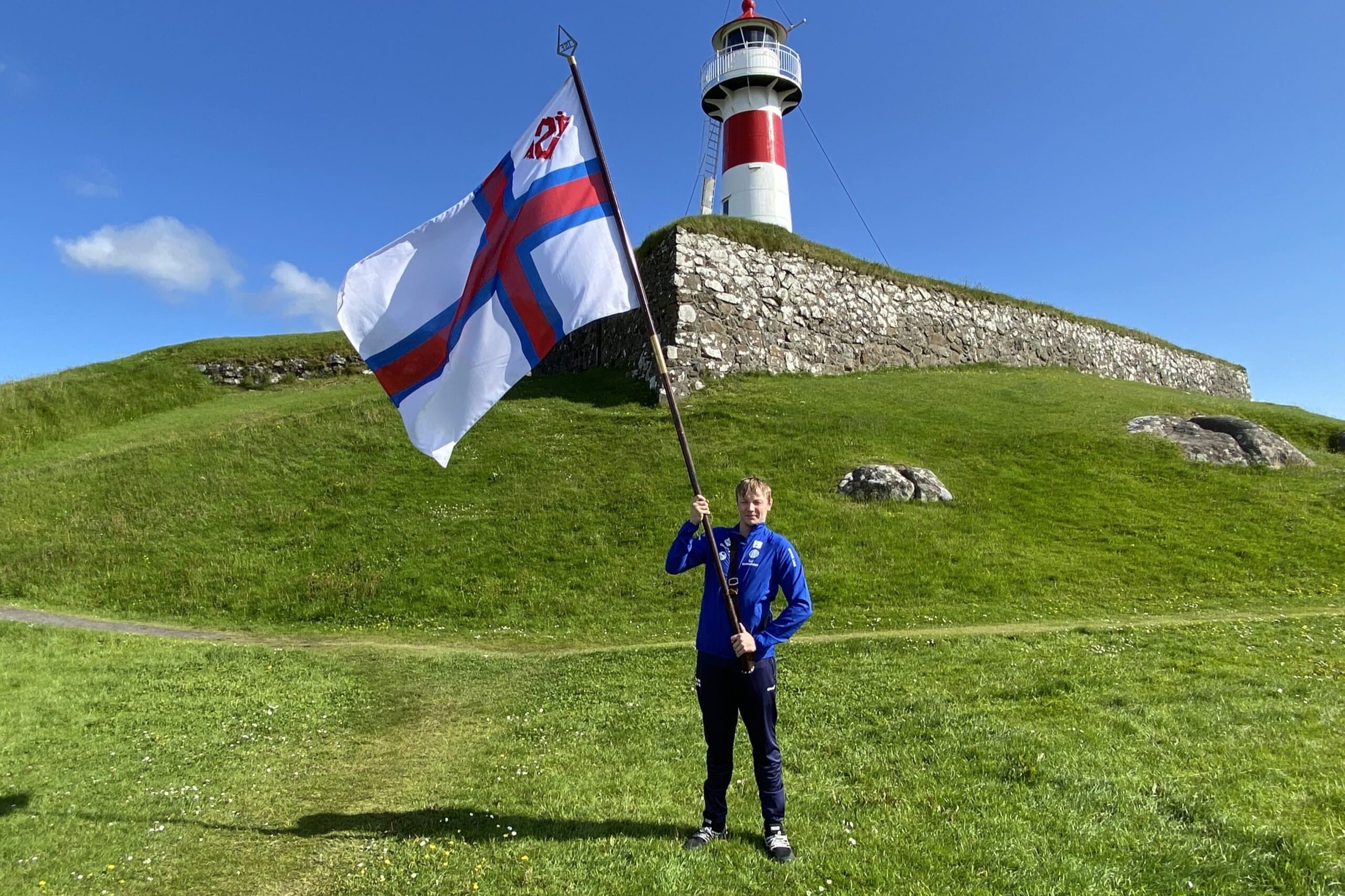 Róland Toftum ber Merkið á Oyggjaleikunum - FM1