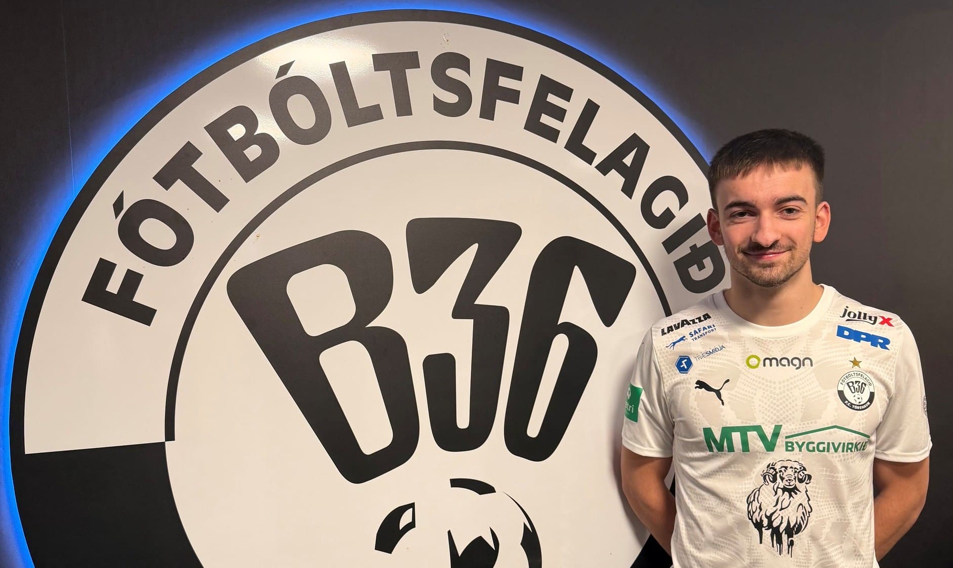 Dávid B. : – Góð kensla at skjóta fyrsta málið fyri B36