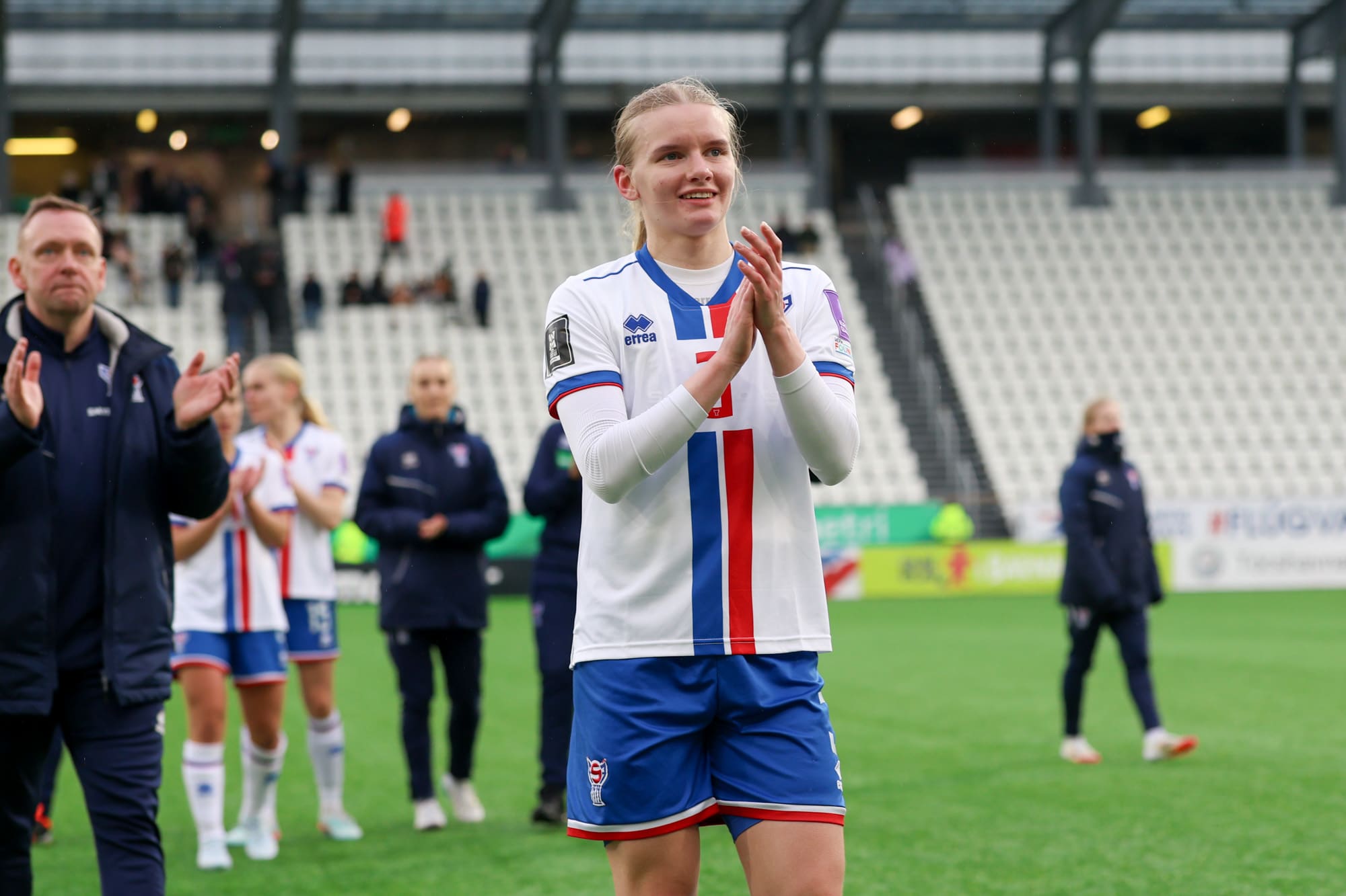 Óluva og Birita fegnast um týðandi sigurin á Georgia